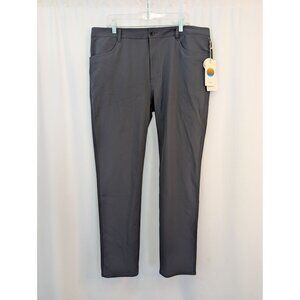 NWT Vuori Charcoal Gray Meta Pants Men's Sz 38 Orig $128